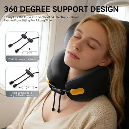 Memory Foam Car Pillows Soft Neck Support Travel U Shaped for Airplane Or Office Home Comfort Neckrest Pad Cervical Automobile