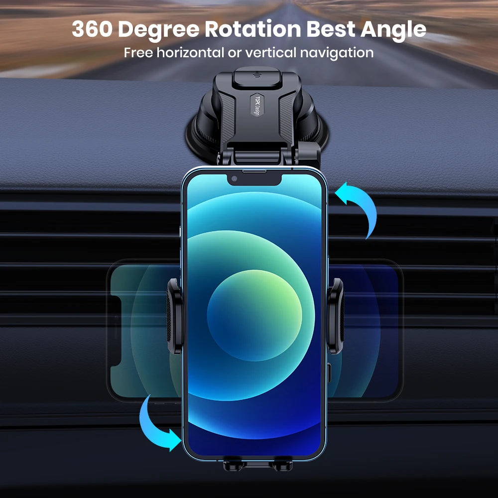 TOPK Car Phone Holder Stand Gravity Dashboard Phone Holder Mobile Phone Support Universal For iPhone 13 12 11 Xiaomi Samsung