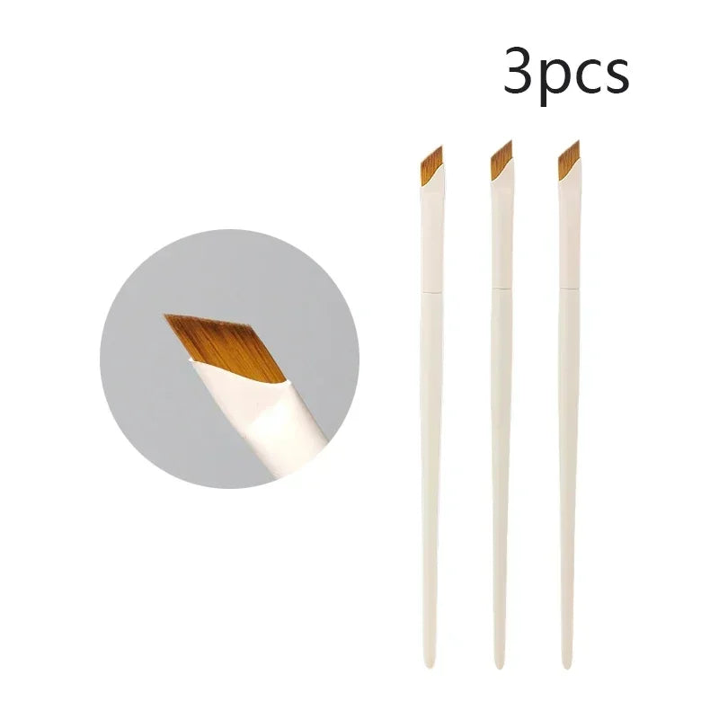 Ultra Thin Angled Eyeliner Brush Precision Detail Makeup Brush