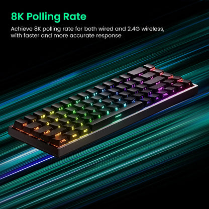 Akko MonsGeek FUN68 FUN60 PRO&MAX  HE Magnetic Keyboard 60% 65% Gaming Keyboards Rapid Trigger 8K Custom Keyboard Gamer Esports