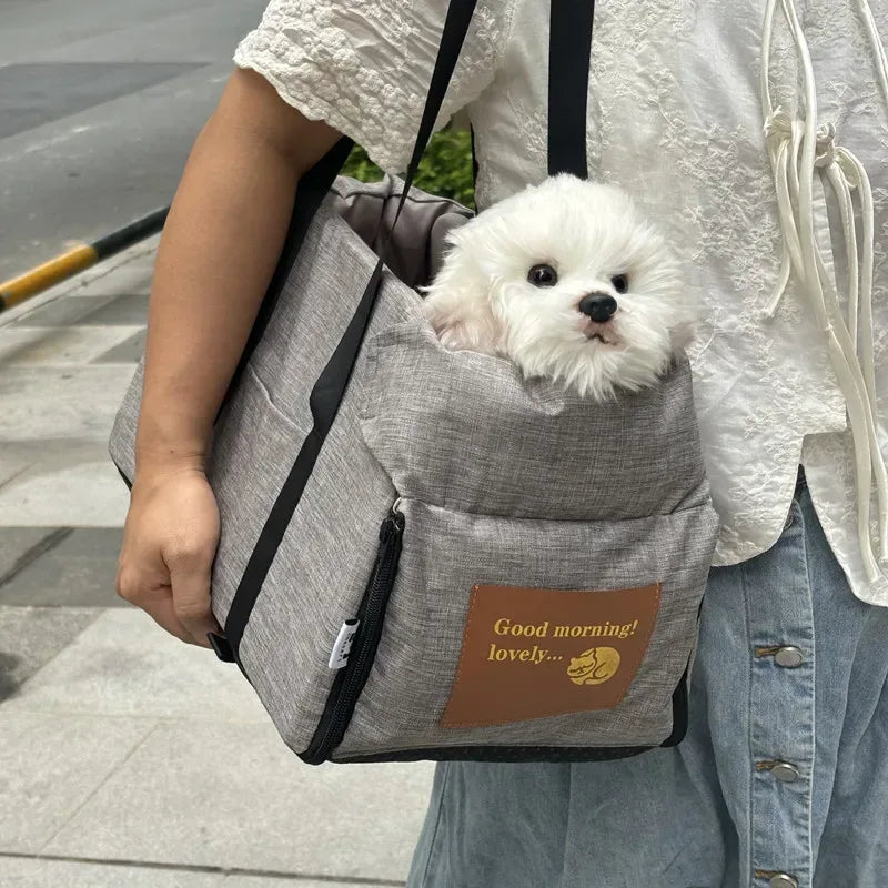 Dog Car Seat Bed Car Central Dog Car Seat Bed Portable Dog Carrier for Small Dogs Cats Safety Travel Bag Dog Accessories - Urbizia
