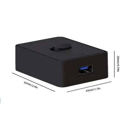 USB 3.0 KVM Switch 2 Computers 1 USB Device Bidirectional Switch