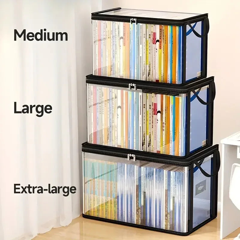 Clear PVC Storage Box | Flip-Top Lid & View Window | Multi-Use Organizer for Toys, Crafts & Supplies | Durable Gift Container - Urbizia