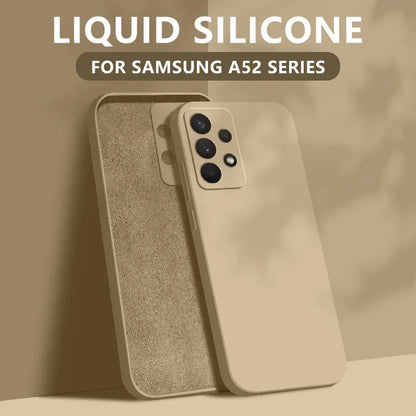 Liquid Silicone Case For Samsung Galaxy S24 S25 FE S26 S23 S22 Ultra Plus S25 Edge A57 A37 A56 A17 A16 A36 A54 A55 5G Soft Cover