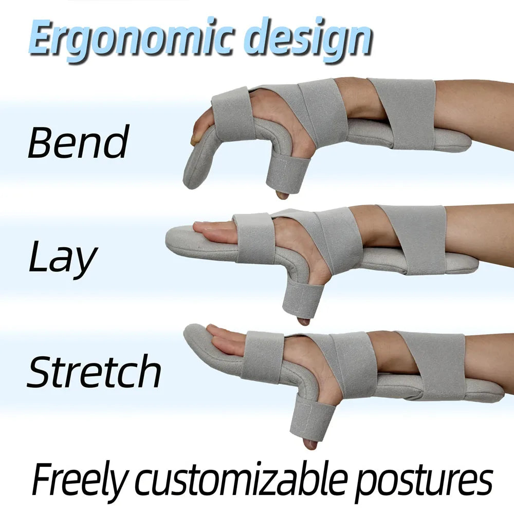 1pc Rehabilitation Finger Separator Board, Hand Flexion Correction Straightening Device, Genuine Orthotic Finger Spreader
