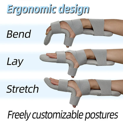 1pc Rehabilitation Finger Separator Board, Hand Flexion Correction Straightening Device, Genuine Orthotic Finger Spreader