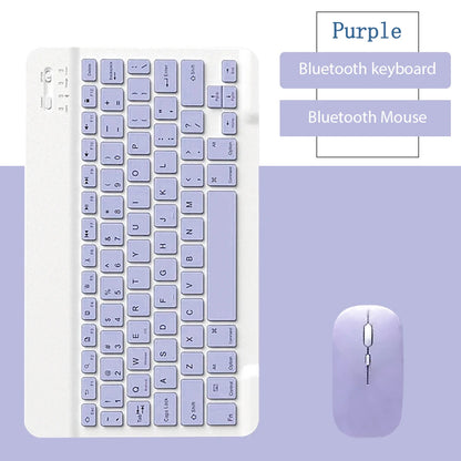 10 lnch Wireless  Bluetooth Mini Keyboard For iPad Phone Tablet Portable Bluetooth Keyboard and Mouse For Samsung Xiaomi Android