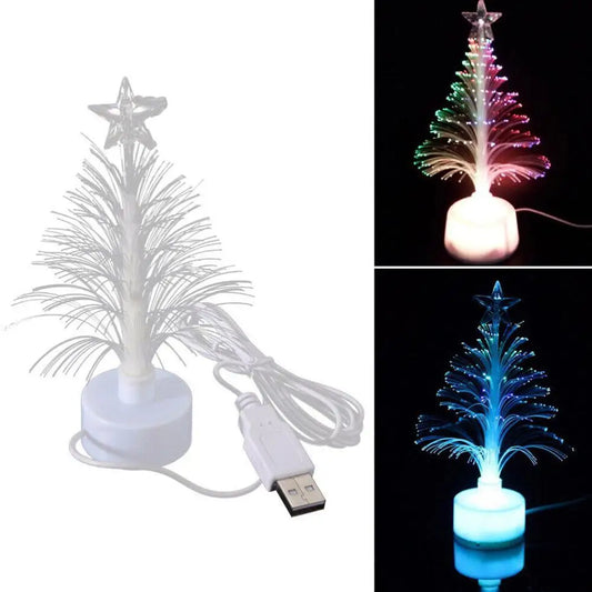 Mini USB Fiber Optic Christmas Tree