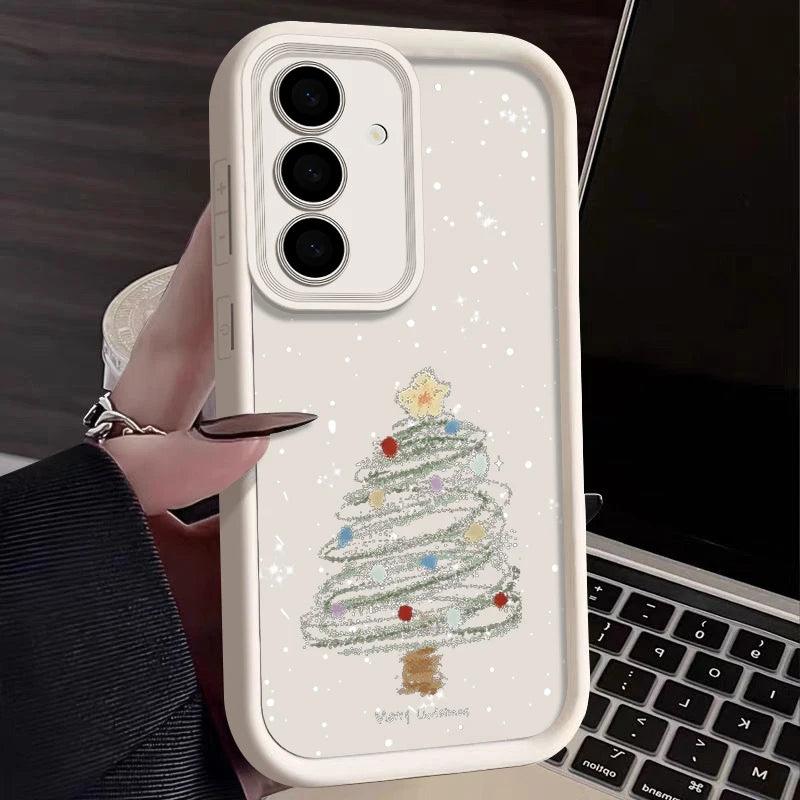 Christmas Tree Soft TPU Case for Samsung Galaxy – Festive Silicone Cover