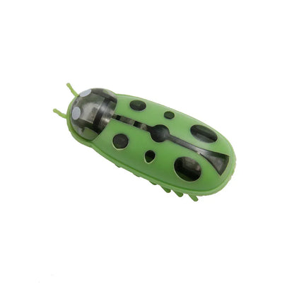 Mini Electric Bug Pet Dog Cat Toy Interactive Cute Ladybird Beetle Animal Shape Cat Toys Walking Insect Cat Playing Supplies - Urbizia