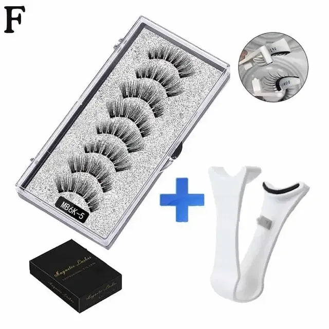 3D Magnetic Eyelashes Kit with Tweezers - Urbizia