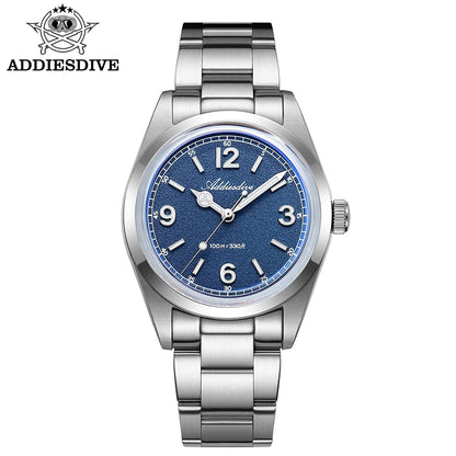 ADDIESDIVE New VH31 Quartz Watches Bubble Glass Retro Elegant WristWatch BGW9/C3 Luminous Waterproof 10Bar Men's Watch AD2518