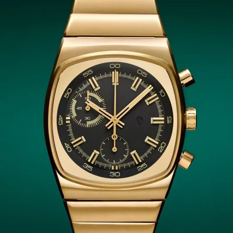 CILOA Square Mens Watches for Man Retro Automatic Steel Dive Men Quartz Stainless Male Luxury New in Men's Brand Watch