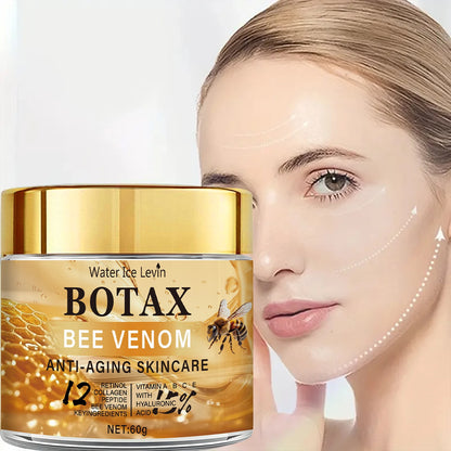 Peptide Bee Venom Cream with Retinol - Plumping Hydration, Vitamin Infusion, Fast Absorption, Winter Skin Renewal