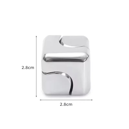 Metal Cube Spinner Fidget Toy for Stress & Focus Relief