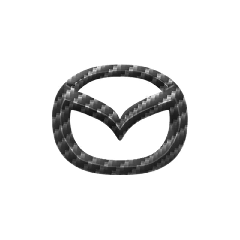 Car Steering Wheel Emblem Sticker Badge Decals for Mazda 3 6 2 Atenza Demio Axela CX-5 CX-3 CX4 MX5 CX30 Decoration Accessories