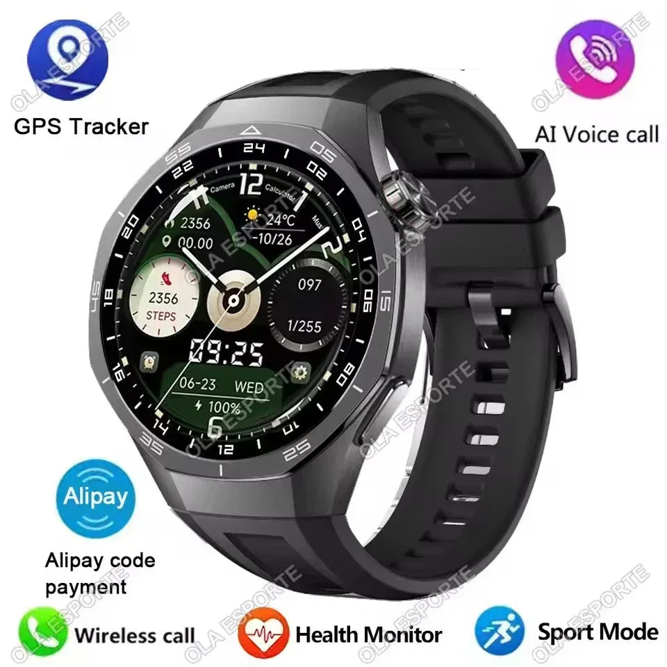 New Watch 5 Smart Watch 5 Pro Men HD AMOLED Screen GPS Heart rate Bluetooth Call IP68 Waterproof Man Smartwatch Holiday Gifts - Urbizia