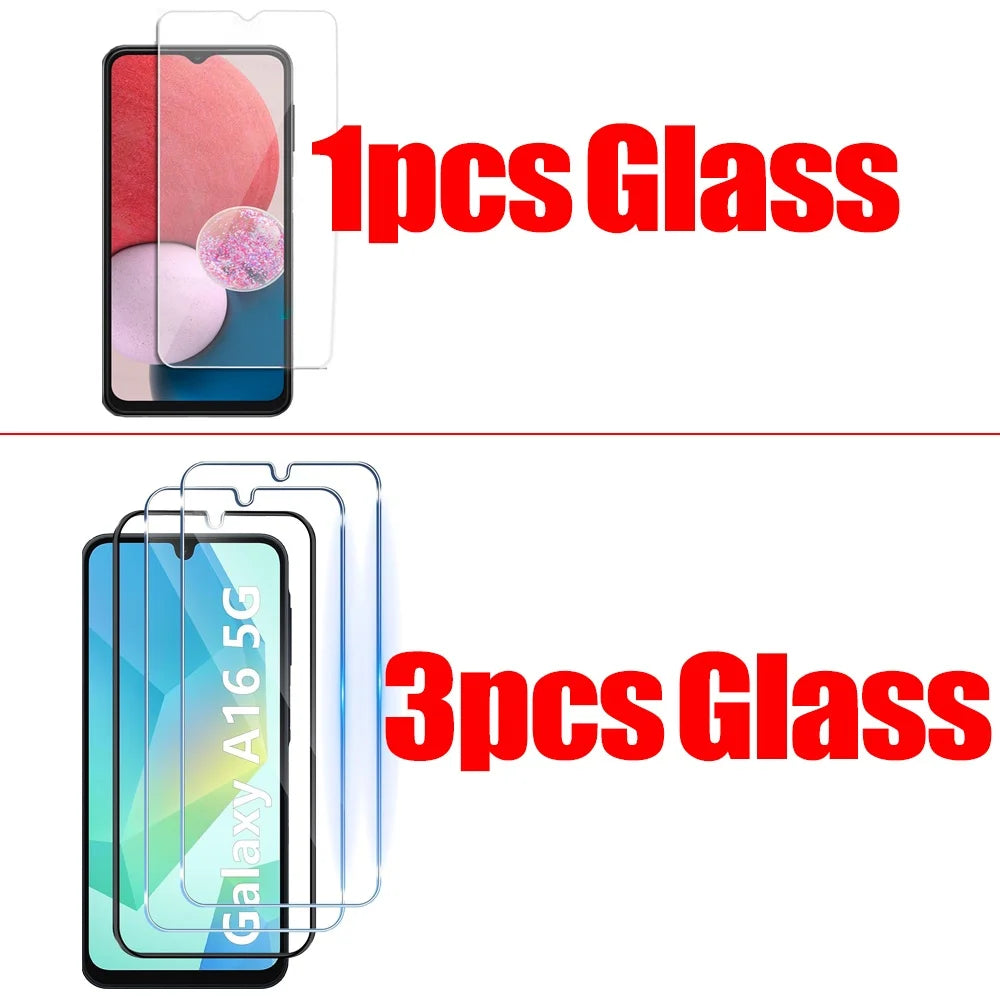 1~5 PCS Screen Protector For Samsung Galaxy A57 A37 A17 A27 A16 A15 A25 A24 A56 A36 A55 A54 A53 A52 A52S A51 Tempered Glass A17