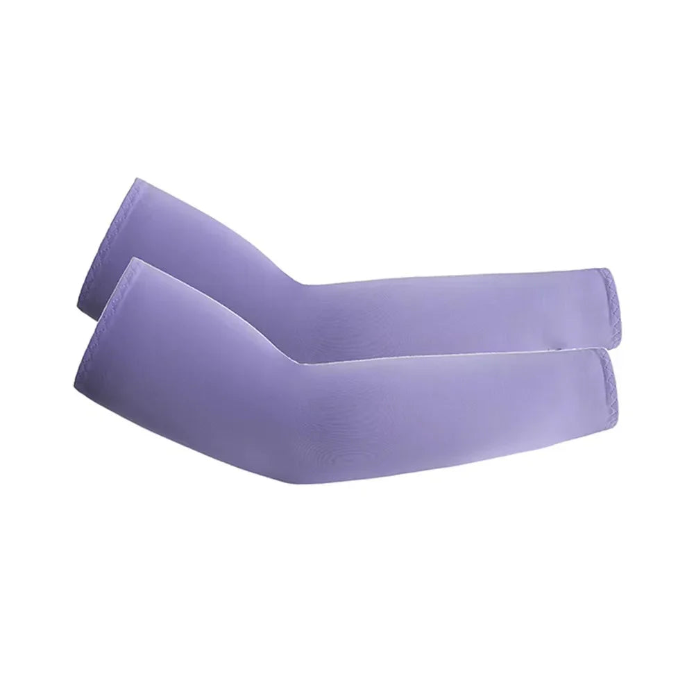 2Pcs Unisex Cooling Arm Sleeves Cover Sports Running UV Sun Protection Outdoor Men Fishing Cycling Quick Dry Arm Warmer