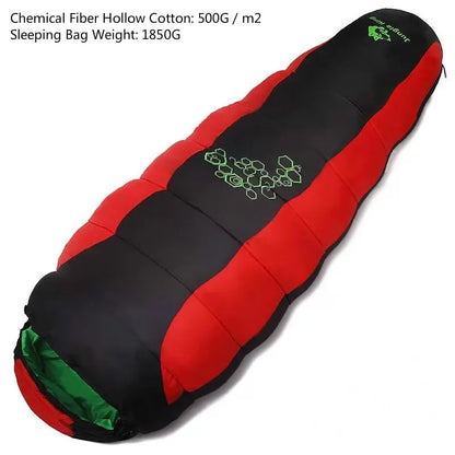 Jungle King CY0901 Thickening Fill Four Holes Cotton Sleeping Bags Fit for Winter Thermal 4 Kinds of Thickness Camping Travel