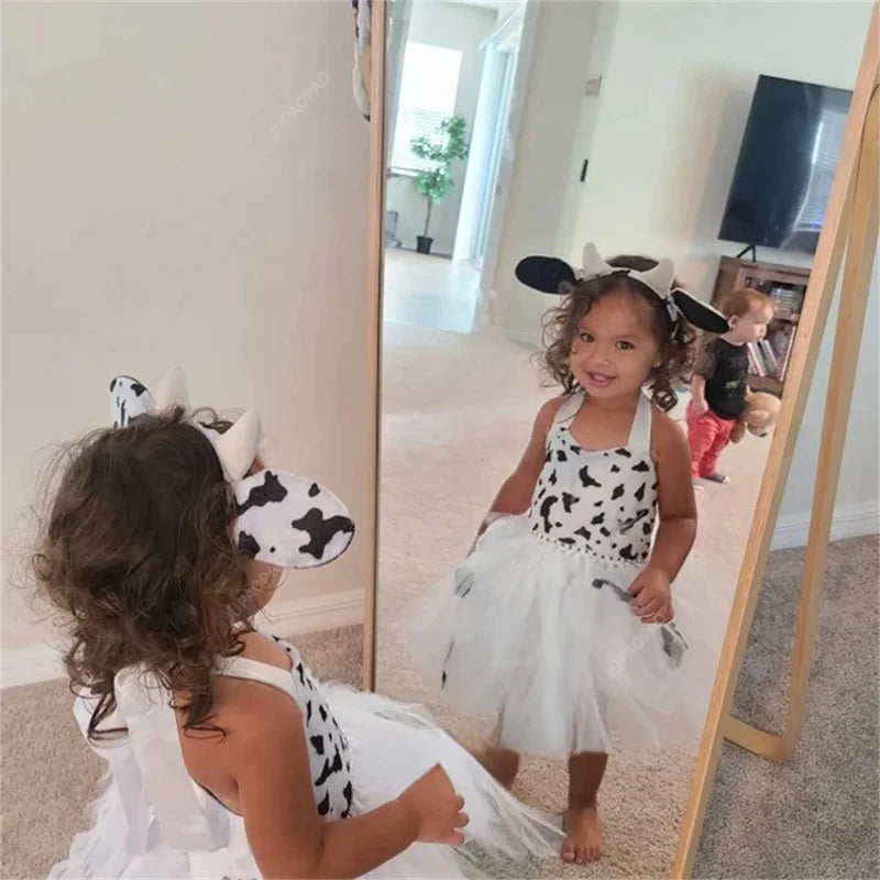 Baby Girls Halloween Animal Cosplay Costume – Forest Theme Tutu Dress for Birthday Party