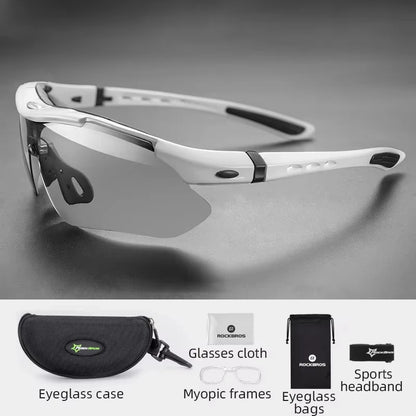 ROCKBROS Cycling Glasses Bike Bicycle Glasses MTB Road Cycling Glasses UV400 Sunglasses Myopia Frame MTB Mountain Bicycle Goggles