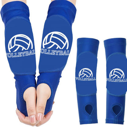 Girls Volleyball Arm Sleeves, 1 Pair Padded Volleyball Passing Sleeves with Foam Protection, Volley Ball Arm Protector for Youth