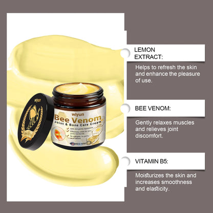 Bee Venom Joint Muscle Soothing Cream For Tech Neck Keyboarder Wrist Mouse Wrist Bee Venom Joint Care Fast Acting Non-Greasy Muscle Relaxation Massage Cream For Office Worker Post-Workout Recovery