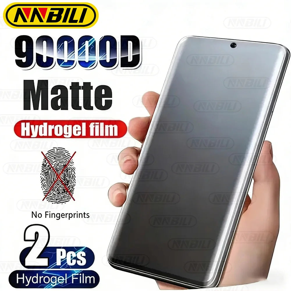 NNBILI 2Pcs Matte Hydrogel Film For Samsung For Galaxy S26 Ultra S25 S24 S23 S22 S21 S20 Plus FE No Fingerprint Screen Protector
