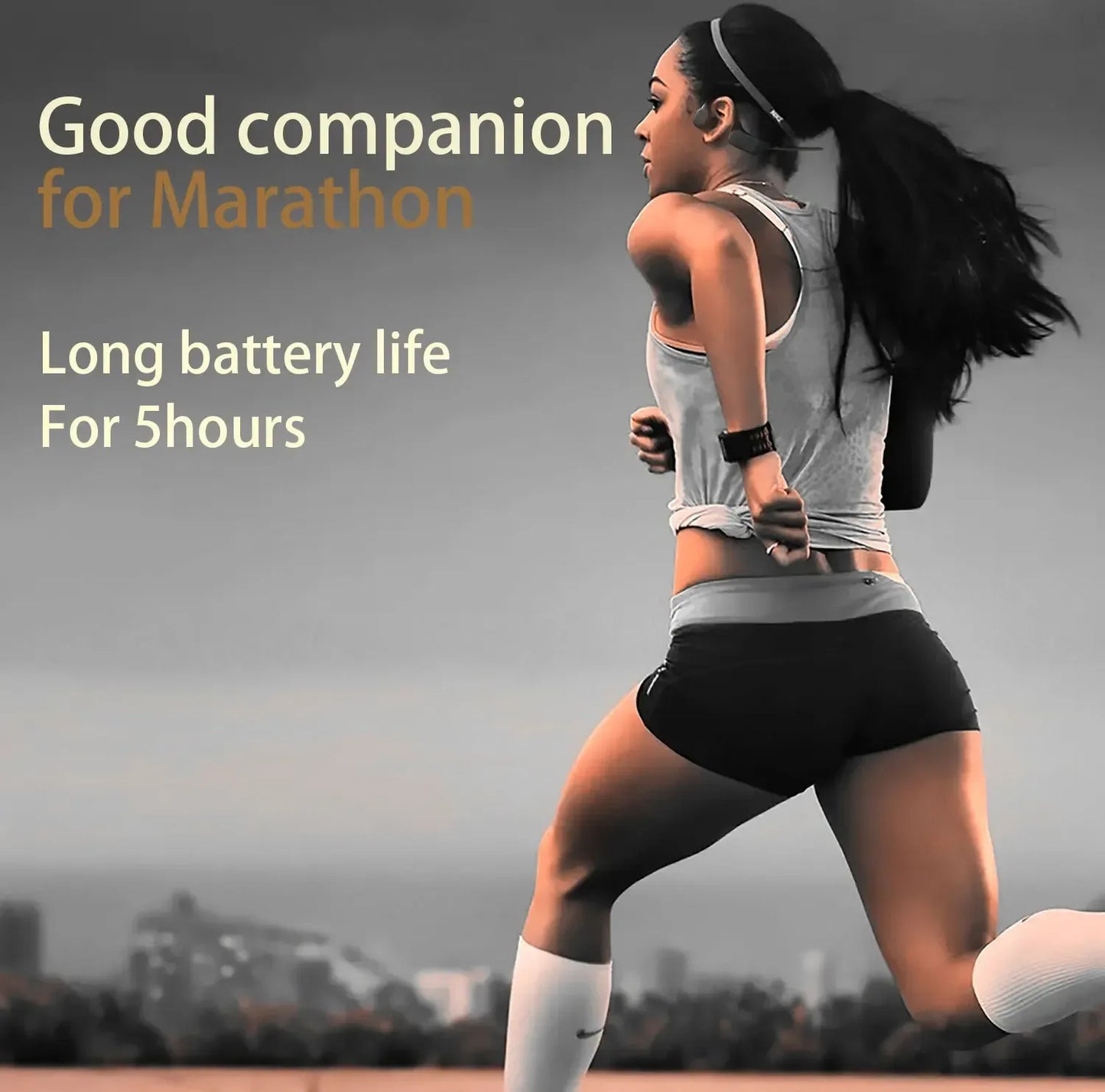 2024 Classic DG08 Bone Conduction Headphone Wireless Bluetooth Headset with MIC BT 5.3 Waterproof for Sport Running Workouts - Urbizia