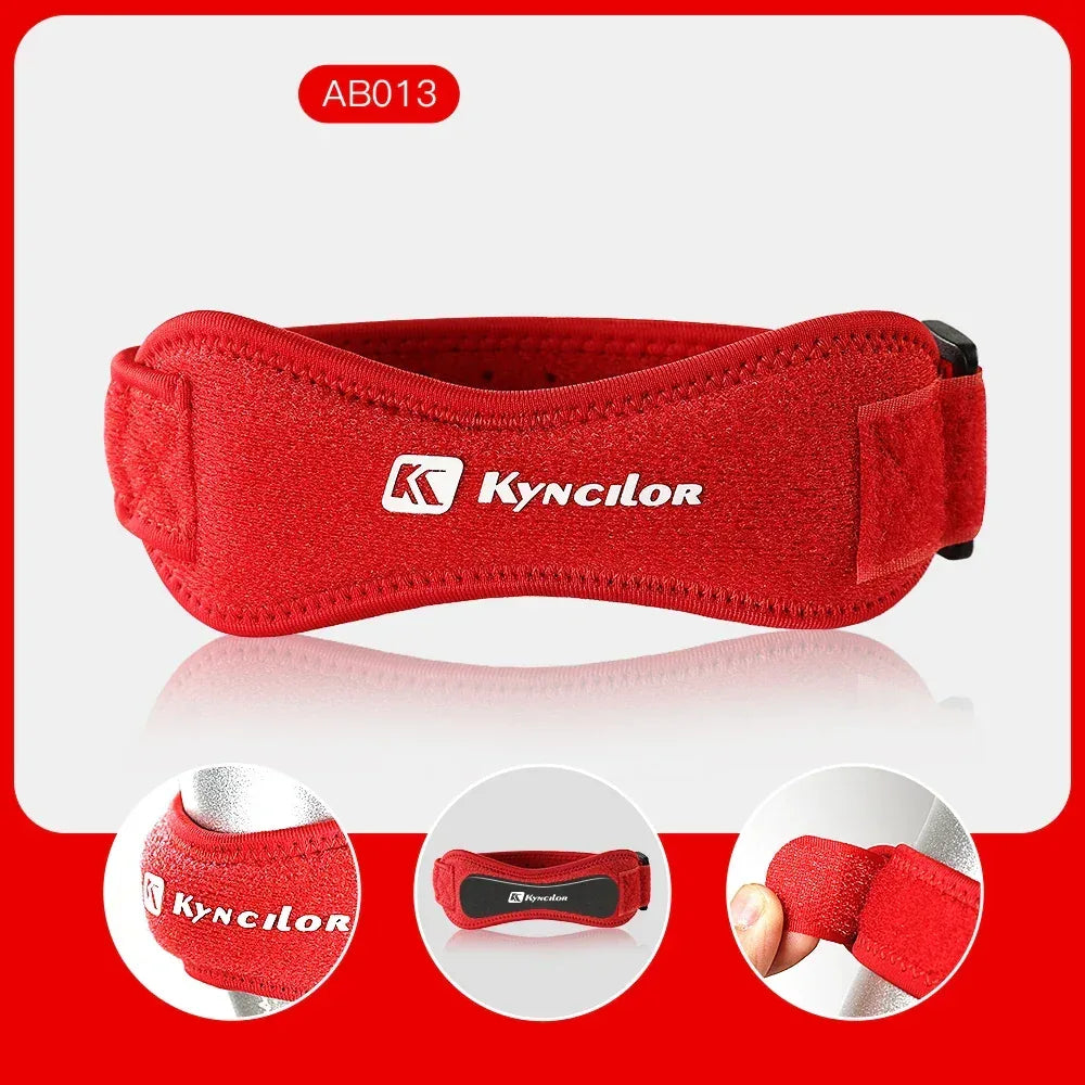 1 Piece Knee Patellar Tendon Knee Support Strape Brace Adjustable Shock Absorption Compression Knee Pad Sleeve for Basketball - Urbizia