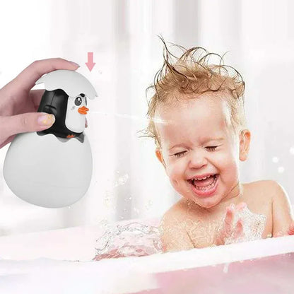 Baby Water Spray Bathing Toys – Duck, Penguin & Egg Set - Urbizia