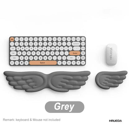 Mechanical Keyboard, Mouse, Wrist Rest, Computer Keyboard, Laptop, Angel Wing, Memory Foam, Mouse Pad Wrist Support - Urbizia