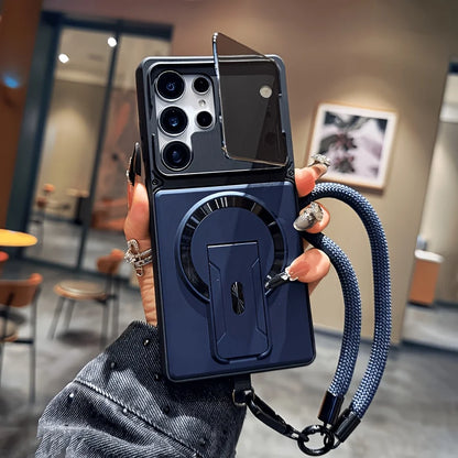 Multi-functional strap/lanyard, lens protection, dual-stand magnetic phone case for Samsung Galaxy S26 S25 24 S23 Ultra A16 A17