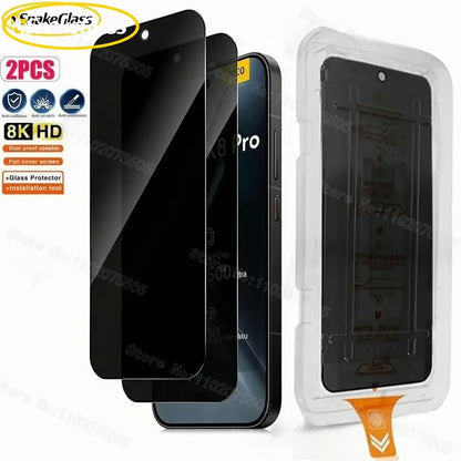 5 Pack HD/Privacy Screen Protector for IPhone 17 Pro Max Air 17e 16e 11 12 13 14 15 16 Pro,Tempered Glass,Dust-Free Easy Install