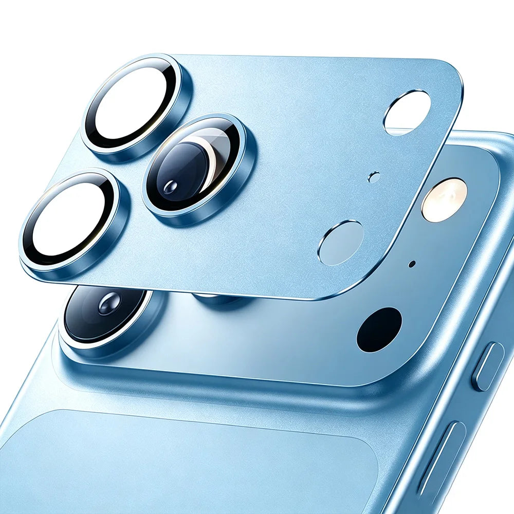 NNBILI For iPhone 17 18 Pro Max Camera Lens Protector Strong Adsorption Metal Tempered Glass Camera Screen Full Protective Cover