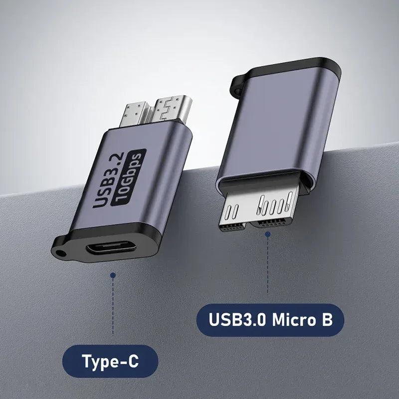 USB 3.0 Micro B to Type-C OTG Adapter High Speed