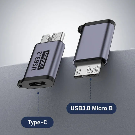 USB 3.0 Micro B to Type-C OTG Adapter High Speed