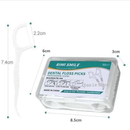 1/2/5/10 Box Portable Disposable Dental Floss Plastic Toothpick High-tension Dental Floss Stick Dental Floss Box ﻿Oral Care - Urbizia