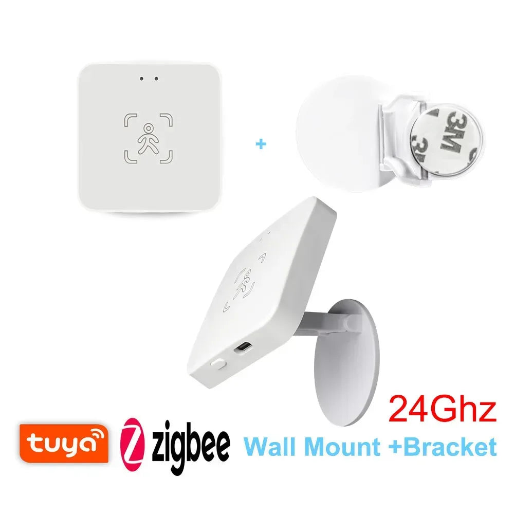 Tuya Zigbee/WiFi Smart Human Presence Sensor 24Ghz MmWave Radar Detection Luminance/Distance Detection Support Home Assistant - Urbizia