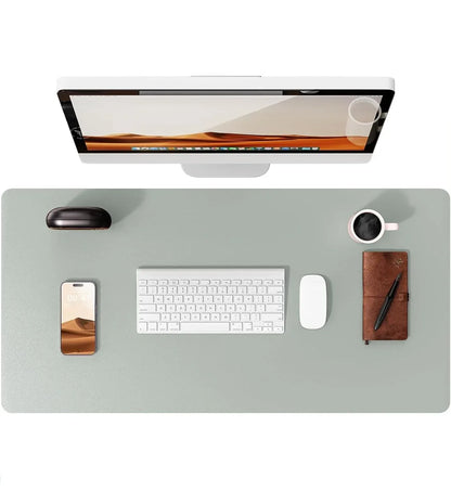 Large Mouse Pad,Office Desk Mat, Leather Desk Pad Protector, Non-Slip PU Leather Desk Blotter, Laptop Desk Pad - Urbizia