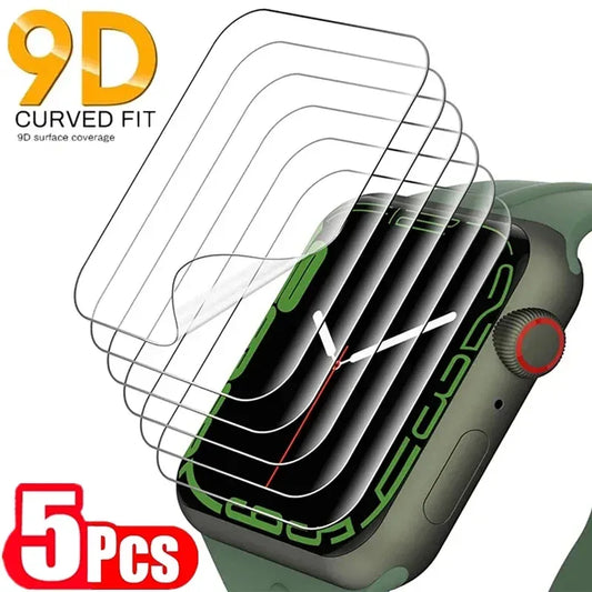 Hydrogel Screen Protector 5-Pack for Apple Watch