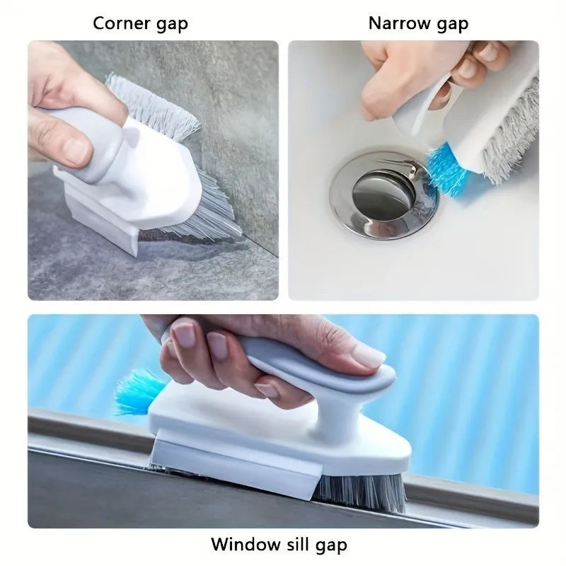 Flash sale: 3-in-1 Grout & Tile Cleaning Brush - Multi-Surface Scrubber for Bathroom, Kitchen, Floors, Flexible Head, Non-Slip Grip