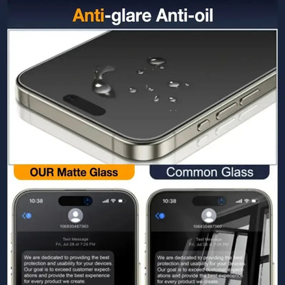 Matte Privacy Tempered Glass Screen Protector iPhone