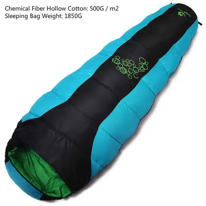 Jungle King CY0901 Thickening Fill Four Holes Cotton Sleeping Bags Fit for Winter Thermal 4 Kinds of Thickness Camping Travel