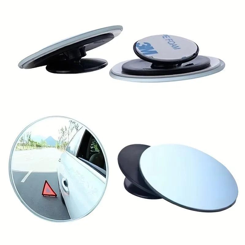 360° Adjustable Round Convex Blind Spot Mirror for Car – Pair