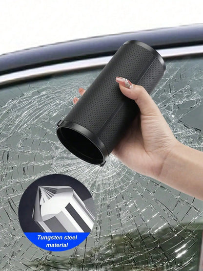 1Pc Car Tissue Box with Emergency Window Breaker – ABS Material, Universal for All Cars, SUVs and Trucks