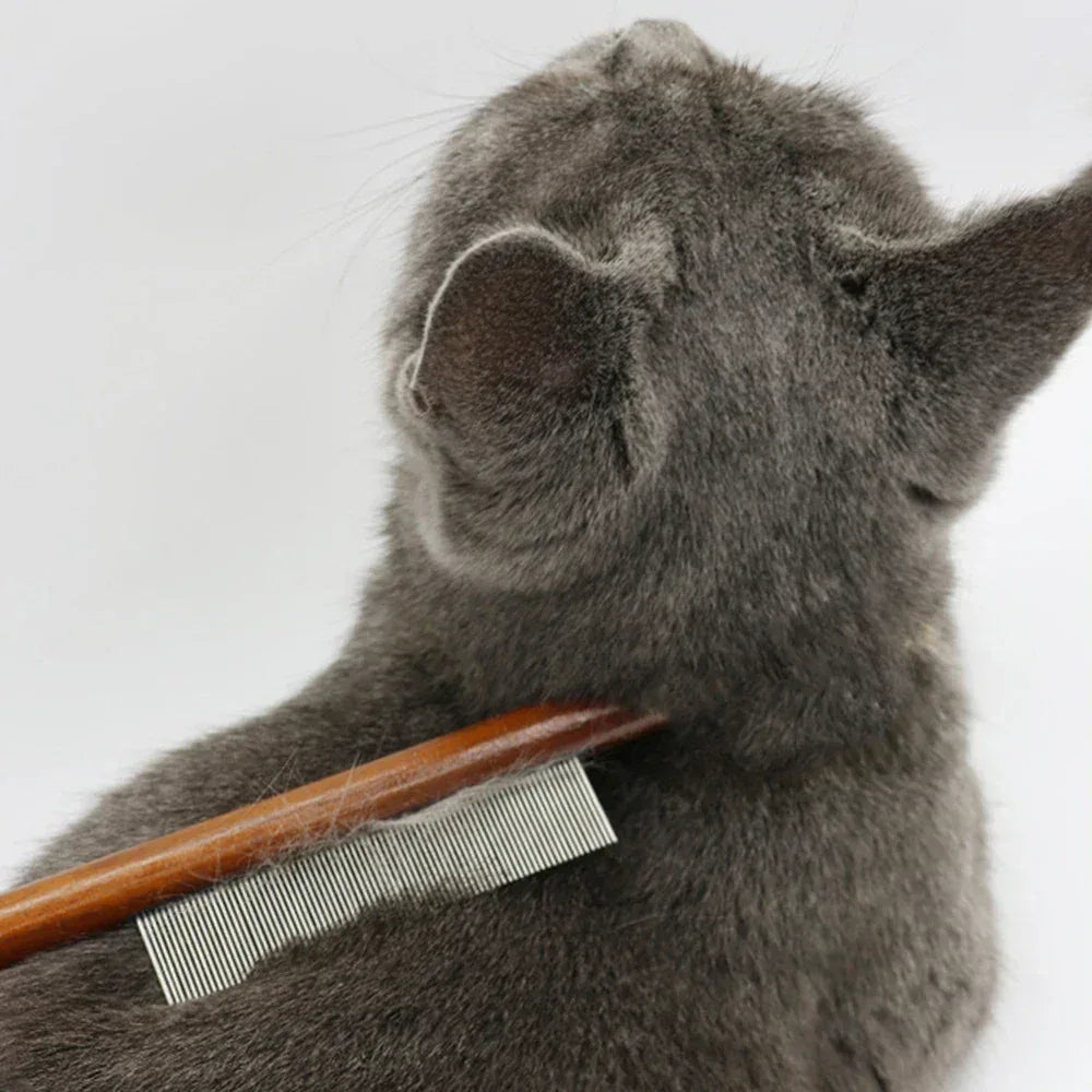 Cat Comb Cat Comb Brush Long Hair Cat Needle Comb Open Knots To Remove Floating Hair Accessories Pet Row Comb - Urbizia
