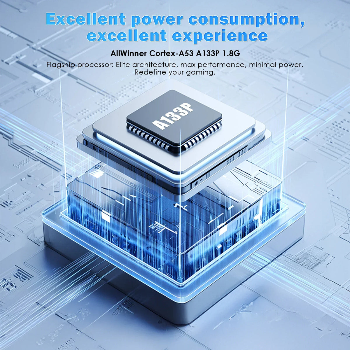 AMPOWN ZERO 40 Handheld Video Game Console 4'' IPS Multi-touch Screen Android A133P Magicx Zero40 Support Vibration Motor WiFi BT