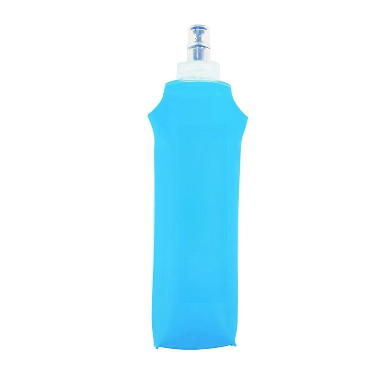 Foldable Silicone Water Bottle with Bite Valve, 150ml/250ml/500ml Lightweight Travel Bottle, No Leakage for Hiking Running Campi